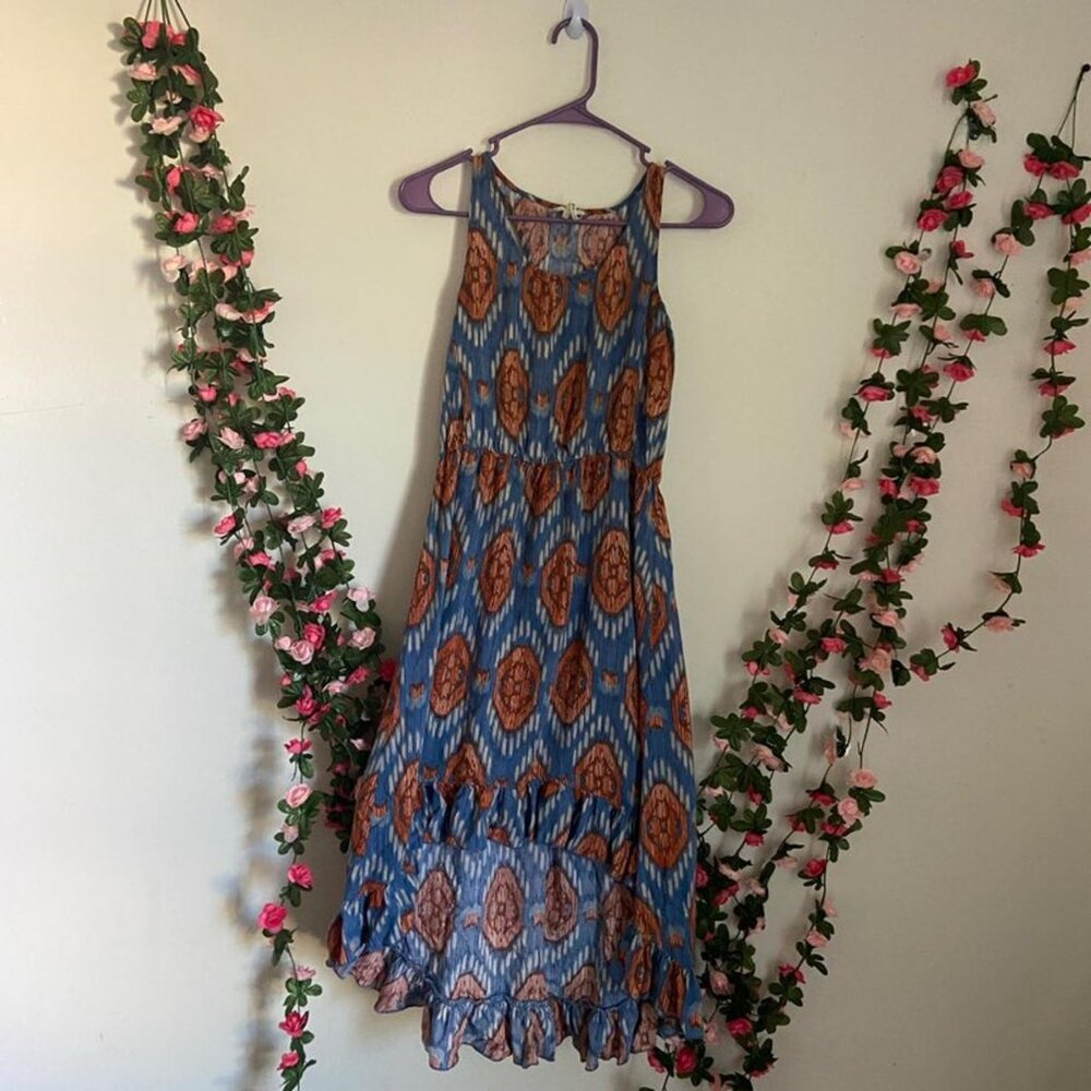 Orange Hi Lo Dress